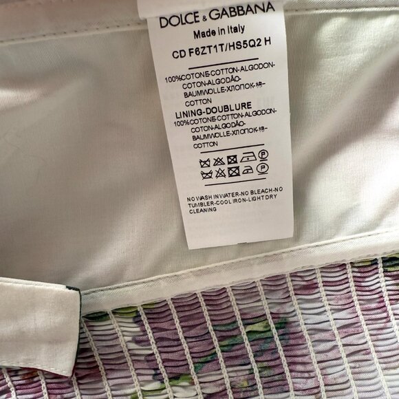 DOLCE & GABBANA Night Flower Print Bustier Dress - Picture 10 of 11